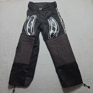 VTG JT Paintball Pants Black Size 28x27 Utility Sport Padded Knee Embroidered